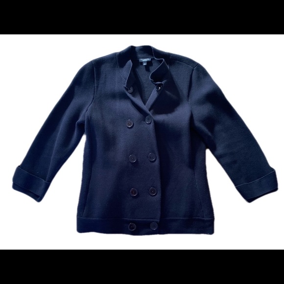 Talbots double breasted sweater blazer - Picture 2 of 5